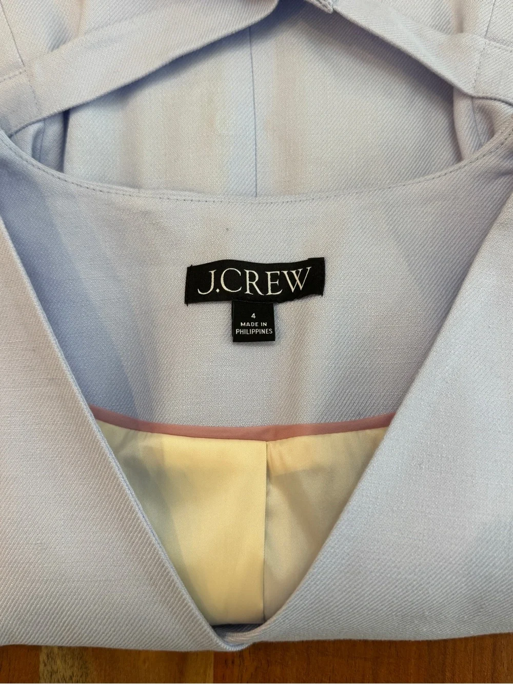 J. Crew Pale Blue Dress Vest